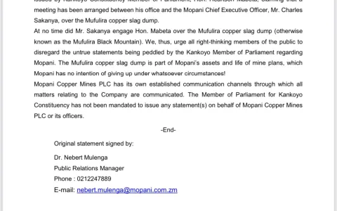 Mopani copper mines