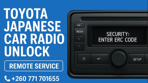 Japanese Car Radio Unlock Code — Get It Done Remotely